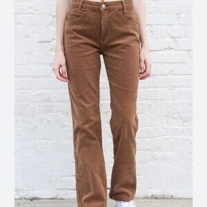 Brandy Melville Jada Corduroy Pants in Brown